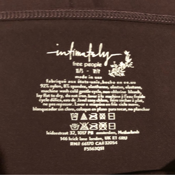 Free People Off The Shoulder Long Sleeve In Chocolate Merlot. NWOT! Sz XS/S, M/L - Picture 8 of 8